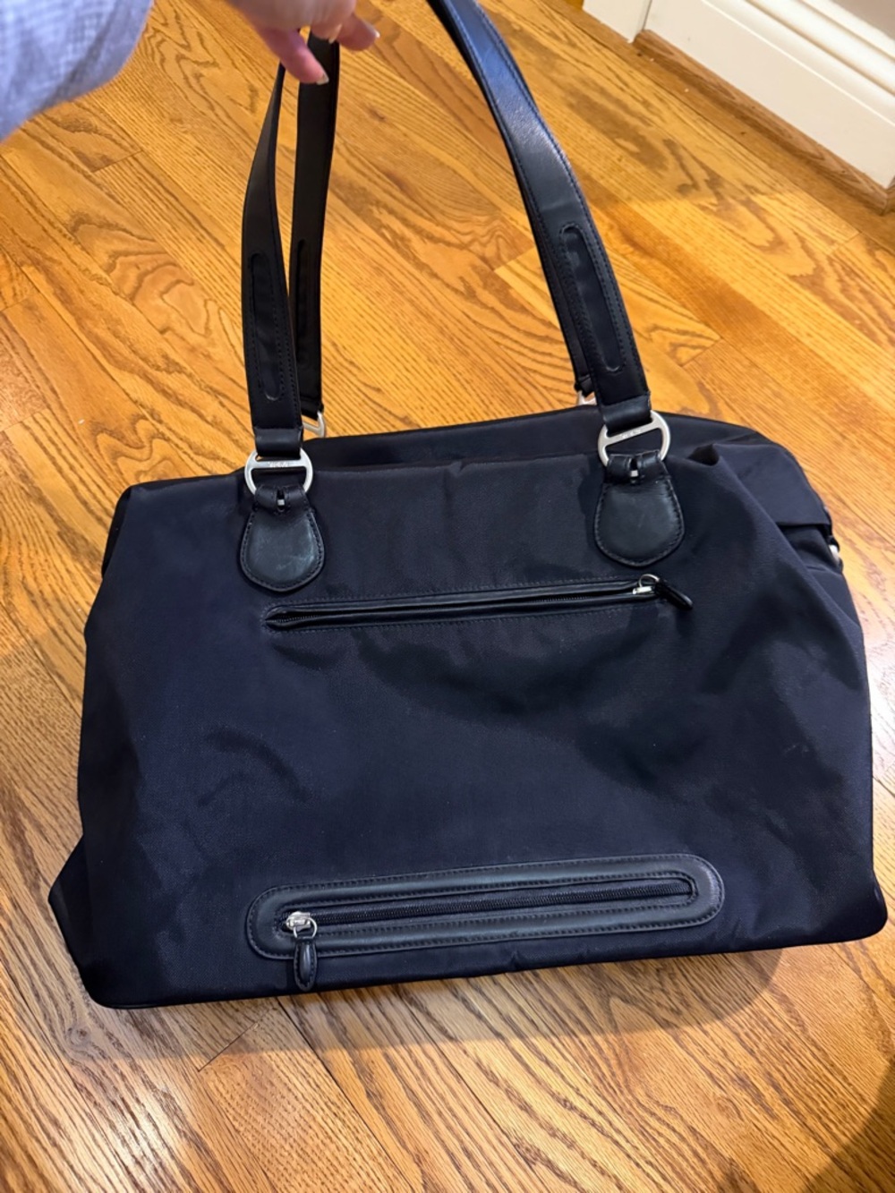 Tumi Ballistic Nylon with Leather Trim Duffle Weekender Bag - Picture 13 of 16